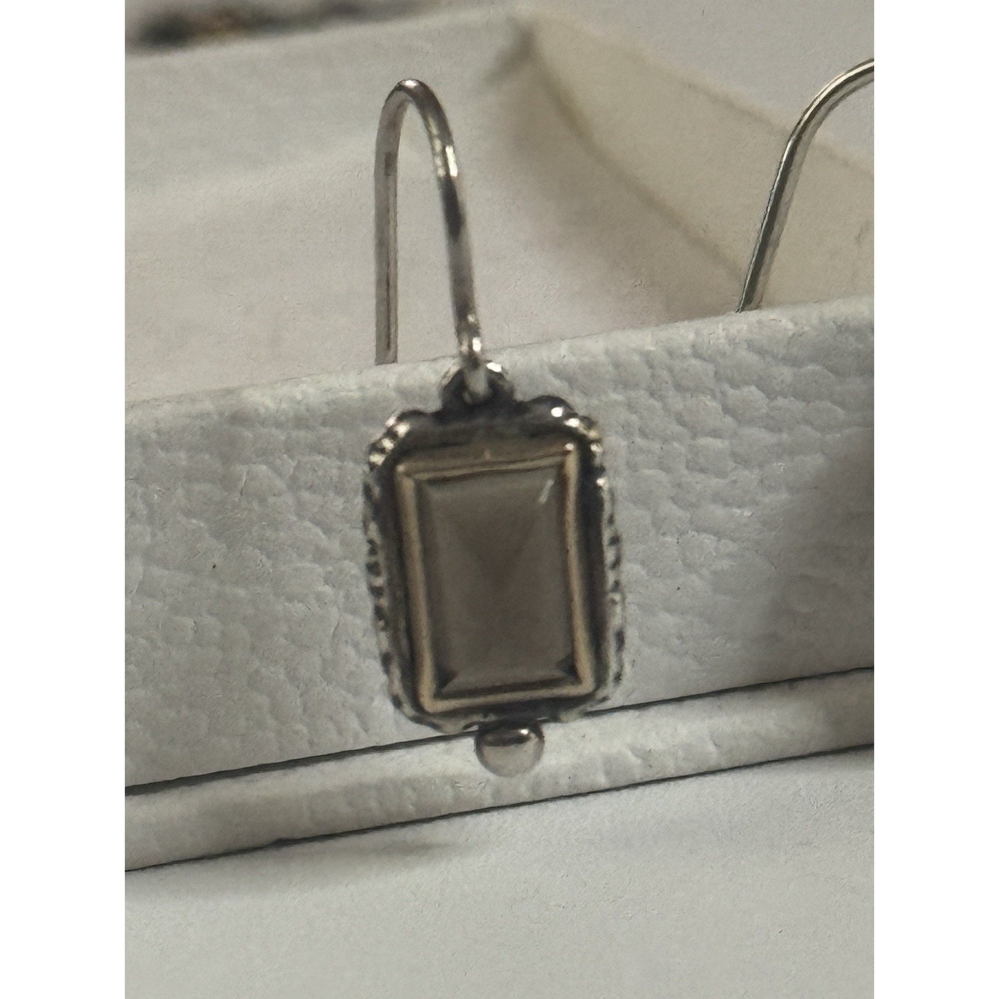 Pre owned James Avery Retired Graciela Smoky Quartz Earrings Sterling Silver And 14K gold