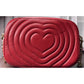 Brand New COACH Puffy Heart Leather Shoulder Bag Valentine Heart Motif Purse