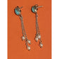 Pre owned James Avery Retired Rare HTF Silver Santorini Turquoise and Pearl Post Earrings