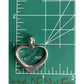 Vintage Sterling Silver Open Heart Pendant Mexico 925 Heavy Heart 1.25”