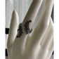 Sterling Silver Angel Wing Wrap Ring Size 8 Feather Gothic Boho