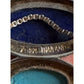 Vintage Sterling Silver Double Stone Pendant w/ Lapis & Turquoise On 926 Chain