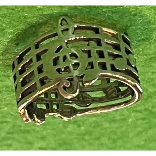 James Avery Retired Amazing Grace Musical Note Ring Size 7 Pre-Owned