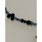 Vintage Sterling 925 Zuni Bear Inlay Pendant & Necklace E. Haloo Turquoise Onyx