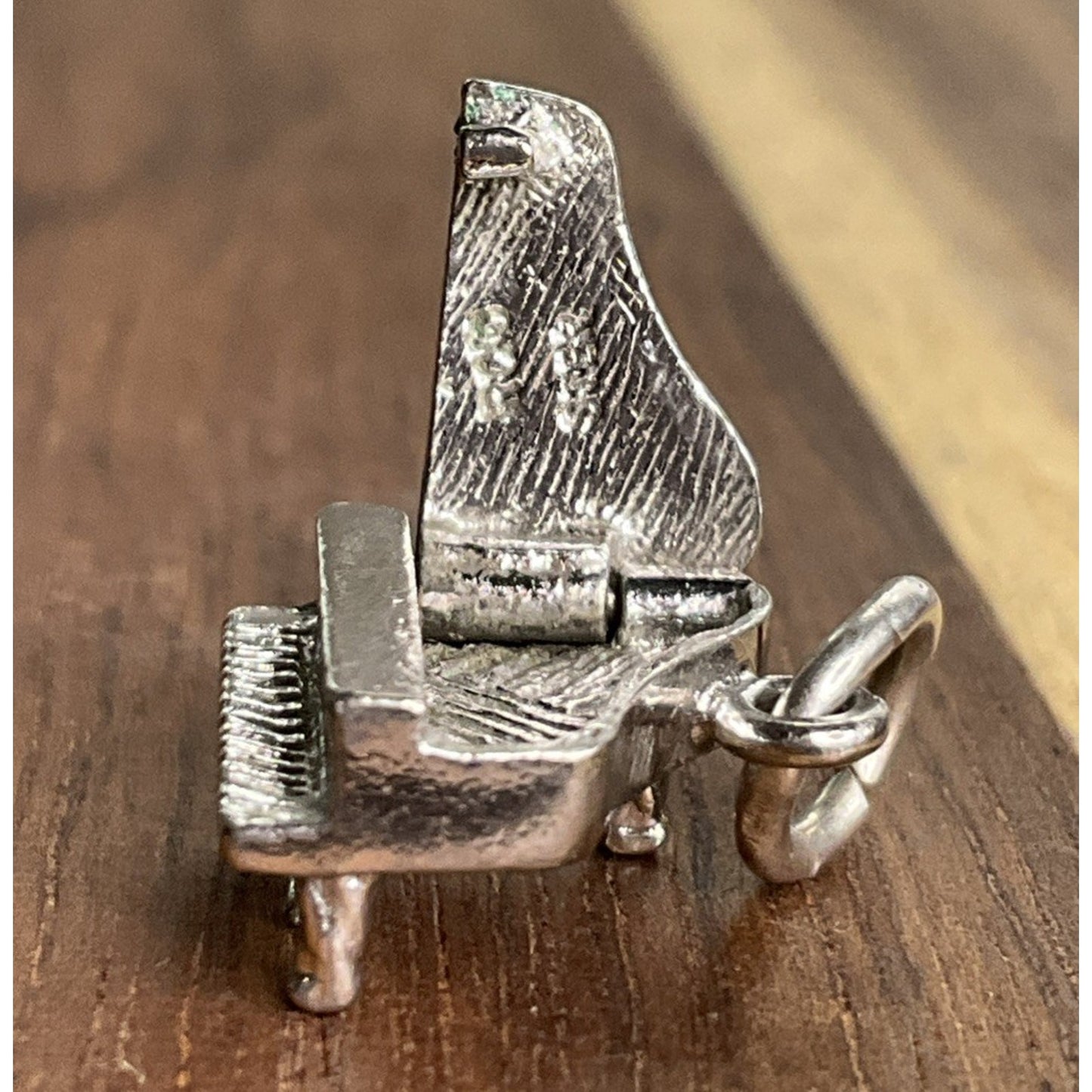 Vintage Sterling Silver Grand Piano Charm Pendant Musician Music Theme