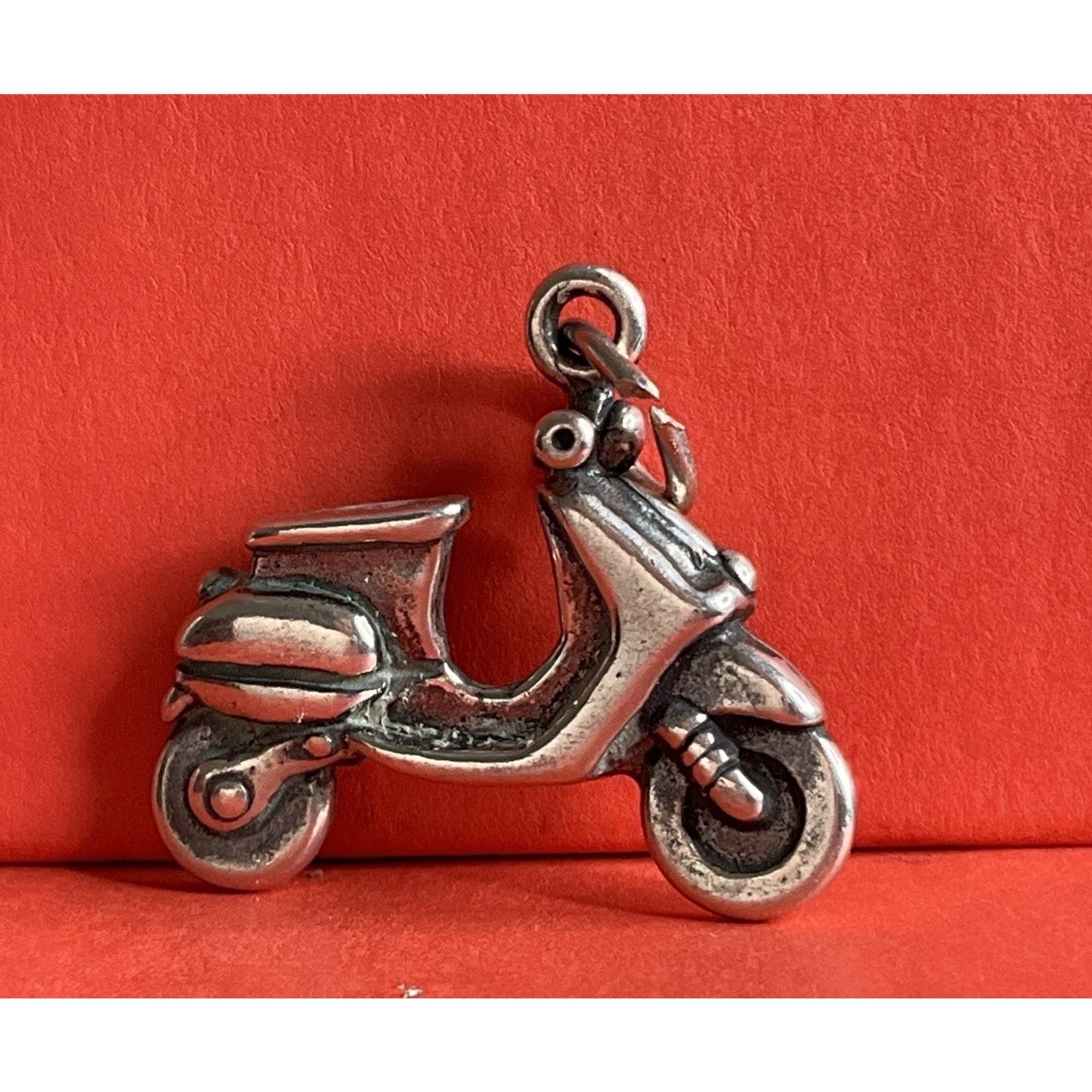 Vintage Sterling Silver Motorcycle Charm