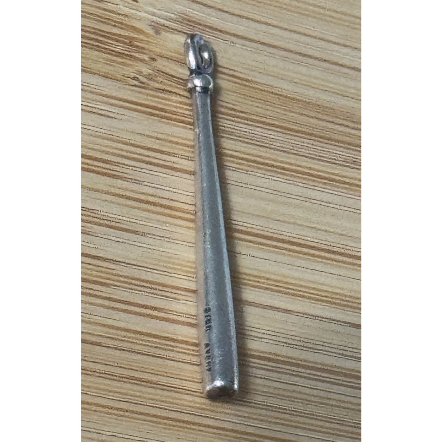 James Avery Retired RARE Sterling Silver 3D Baseball Bat Charm Hard to Find