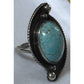 Vintage LMV Luis Martinez Vazquez Turquoise Sterling Silver Taxco Ring Size 6