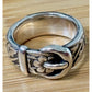 James Avery Retired Belt Buckle Floral Ring Sterling Silver Ring Size 6.5