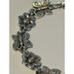Pre owned James Avery Retired HTF Silver Butterflies In Bloom Flower Bracelet 7 3/4”