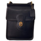 Vintage Coach Black Murphy Leather Crossbody Shoulder Bag Purse Turn Key Lock