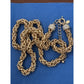 Premier Designs OPC 32” Heavy Byzantine Gold Tone Necklace 176g Rhinestone Caps