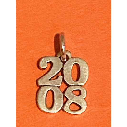James Avery Retired Sterling Silver 2008 Year Charm Pre-Owned