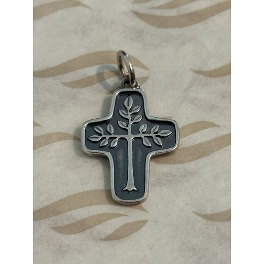Pre Owned James Avery RARE Retired Sterling Silver Tree of Life Charm or Pendant