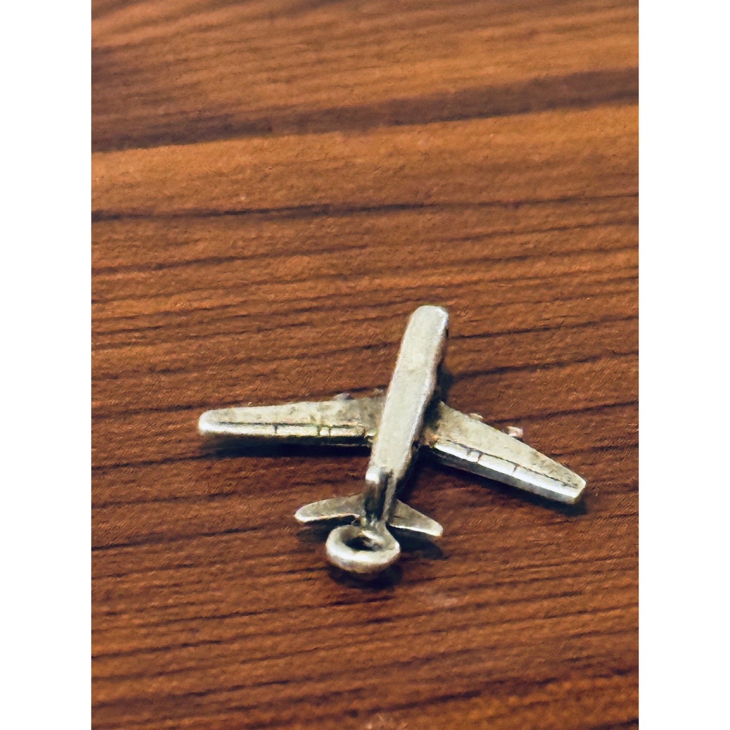 Vintage Danecraft Sterling Silver AIRPLANE Charm Pendant