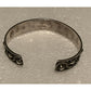 Vintage Taxco Mexico 925 Sterling Silver Cuff Bracelet Beaded Wire Southwestern