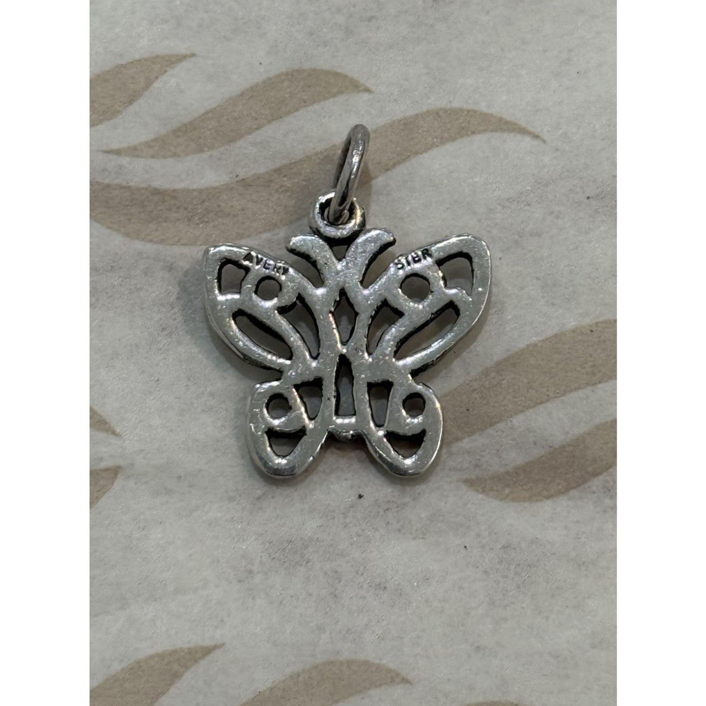 James Avery Retired Sterling Silver Lacewing Butterfly Charm Pre-Owned
