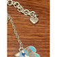 NWOT Brighton CASABLANCA GARDEN Blue Silver Reversible Pendant Necklace MSRP $68