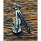 Vintage Sterling Silver Violin With Bow Charm Musical Instrument Charm
