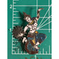 Vintage Siam Sterling Silver Enamel Dancer Brooch 5.9g Hand-Painted Thai Jewelry