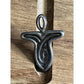 Andy Lakey Signed Sterling Silver Angel Lapel Tie Tack Modernist Spiritual 5.5g