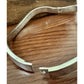 Vintage 925 Sterling Silver Modernist Mid Cen Wave Hinged Bangle Bracelet 26.2g