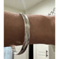 Vintage Solid Sterling Silver Smooth Domed Bangle Bracelet 15g Minimalist