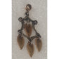 Pre Owned James Avery Retired Sterling Silver And 14k Gold Chandelier Dangle ONE EARRING