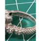 Judith Ripka Sterling Silver Diamonique Halo Cluster Ring size 7 - 9gr