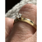 Pre owned James Avery 14k Gold Retired .25 Carat Diamond Solitaire Engagement Ring Sz 7.5