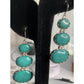 Sleeping Beauty Turquoise Sterling 925 Dangle Drop Earrings CN LUC Lucas Lameth