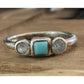 Peyote Bird Sterling Silver Turquoise Ring Size 5.5 Minimalist Southwest 925