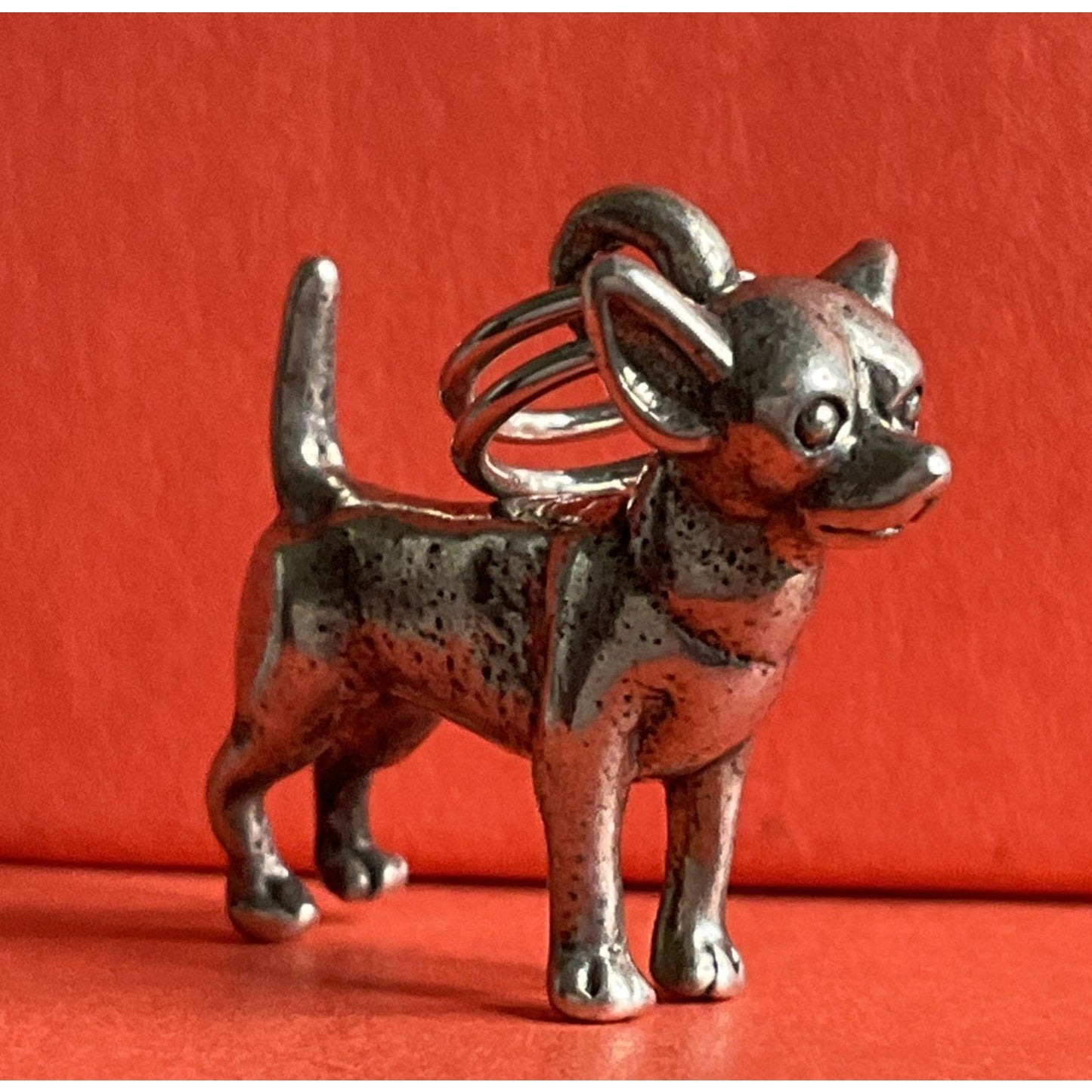 Vintage Sterling Silver Chihuahua Dog Charm