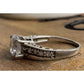 Sterling Silver CZ Engagement Ring Size 8.5 Round Solitaire Bridal Ring 925