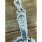 Sterling Silver Green Amethyst Prasiolite Teardrop Pendant Necklace 18” Isreal