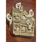 AJC Haunted House Ghost Brooch Vintage Halloween Pin Gold Tone 3D WORKS!!