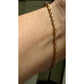 Vintage HCT Italy 925 Sterling Silver 18K Gold Plated Rope Bracelet 6.5”
