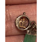 Vintage Jade Barrel Bar Bead Necklace Sterling Silver 925 Chinese Export 17” 23g