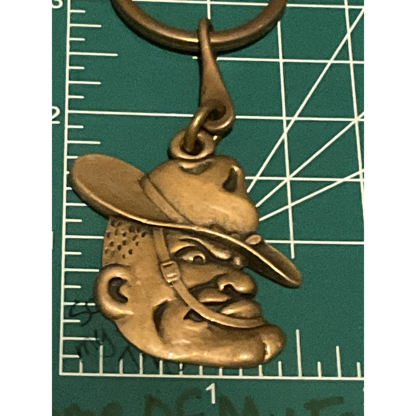 Pre Owned James Avery Retired Rare Texas A & M Bronze Sergeant Keychain TAMU Aggies