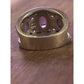 Vintage 925 Sterling Silver Amethyst Multi Stone Cabochon Ring Size 8 8.5 gr
