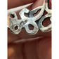 Carolyn Pollack Relios Sterling Silver Scroll Open Work Ring Size 6.5 Pre-Owned