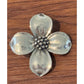 Retired James Avery Dogwood Pendant Flower Floral Sterling Silver