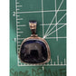 Vintage Silpada Sterling Silver 925 Large Blue Sodalite Pendant 16.1gr, 1.5”