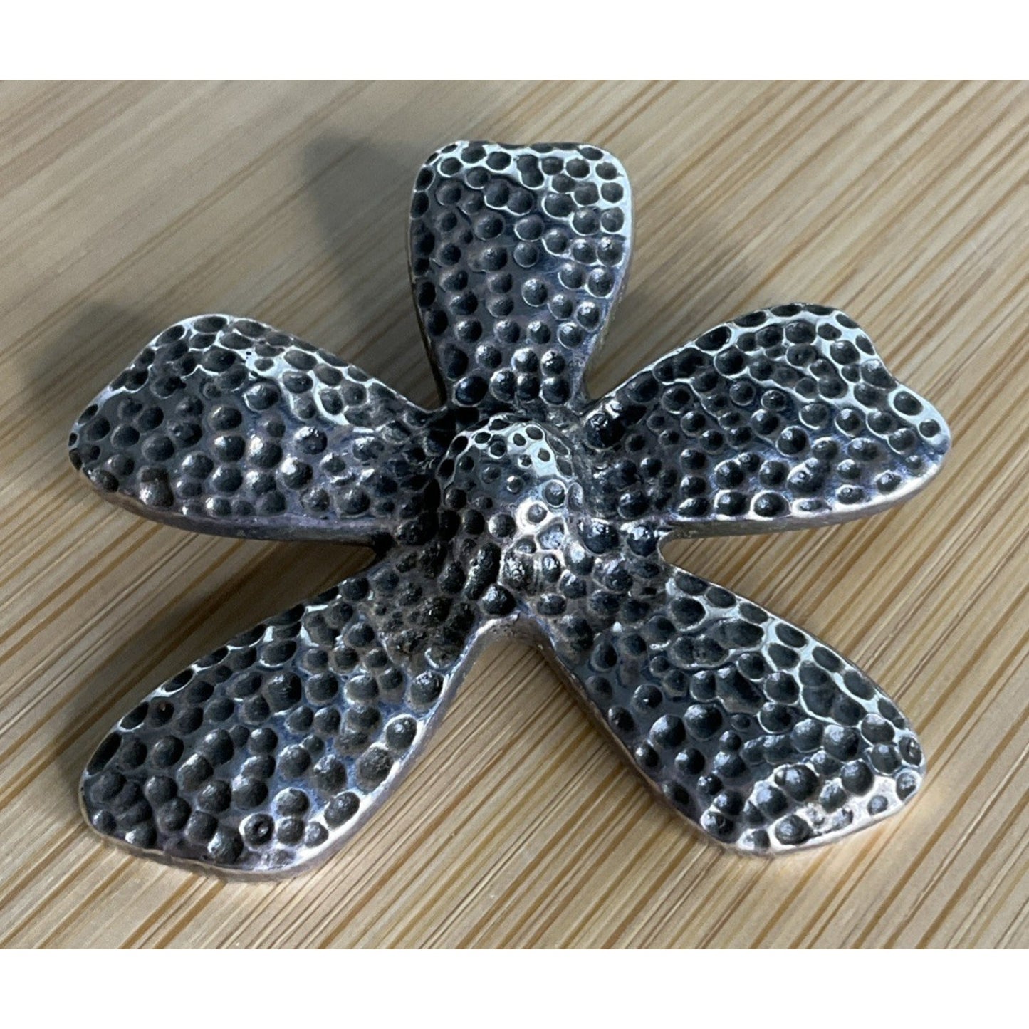 Bold Oxidized Silpada 925 Sterling Silver Pendant Daisy Flower