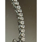 Vintage Sterling Silver CZ Tennis Bracelet 925 Signed 925 CZ 8” Bracelet