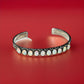 Signed Vintage Navajo Sterling Silver Opal Cuff Bracelet 19gr