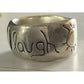 925 Inspirational Ring Live Love Laugh Band Wide Statement Ring Size 9.5