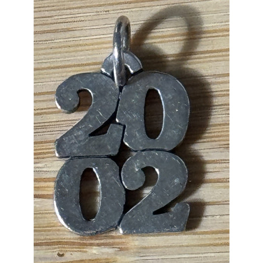 James Avery RETIRED Large 2002 925 Charm Anniversary Birthday Special Occasion
