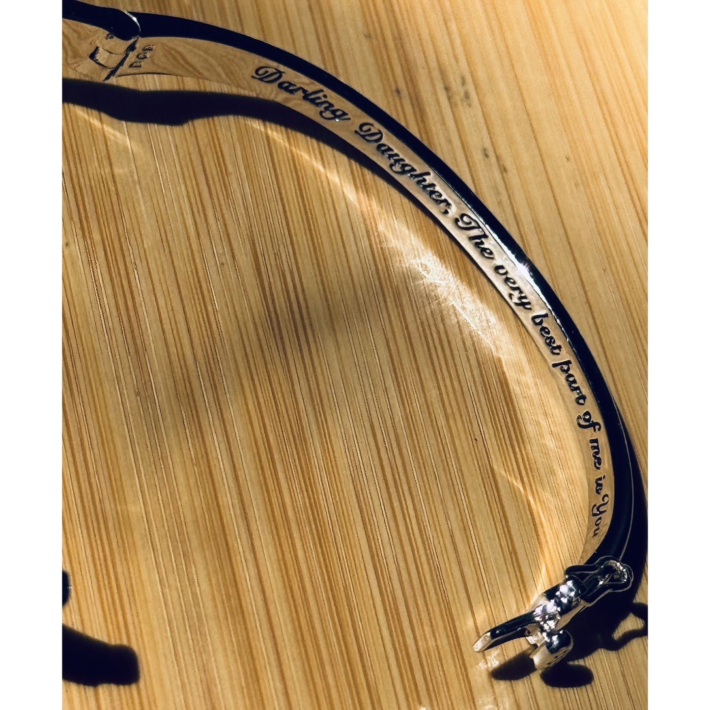 BNWOT Bradford Exchange Best Part Of Me Diamond And Topaz Bracelet For Daughter