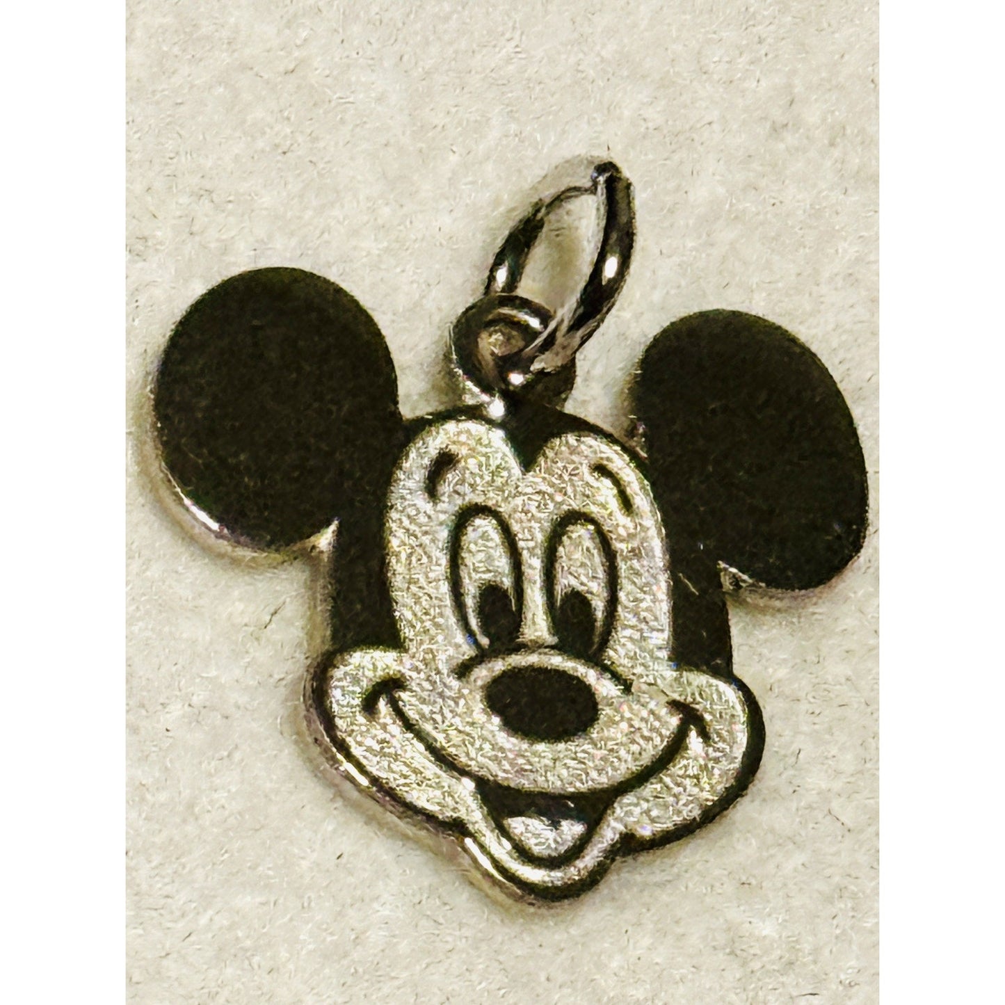 Vintage Disney Mickey Mouse Sterling Silver Charm Pendant Signed
